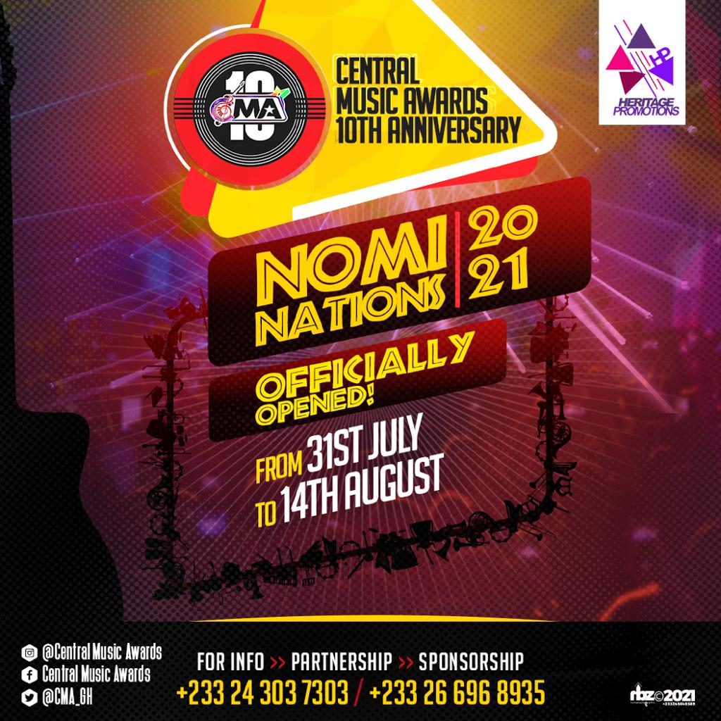 Nominations open for 2021 Central Music Awards
